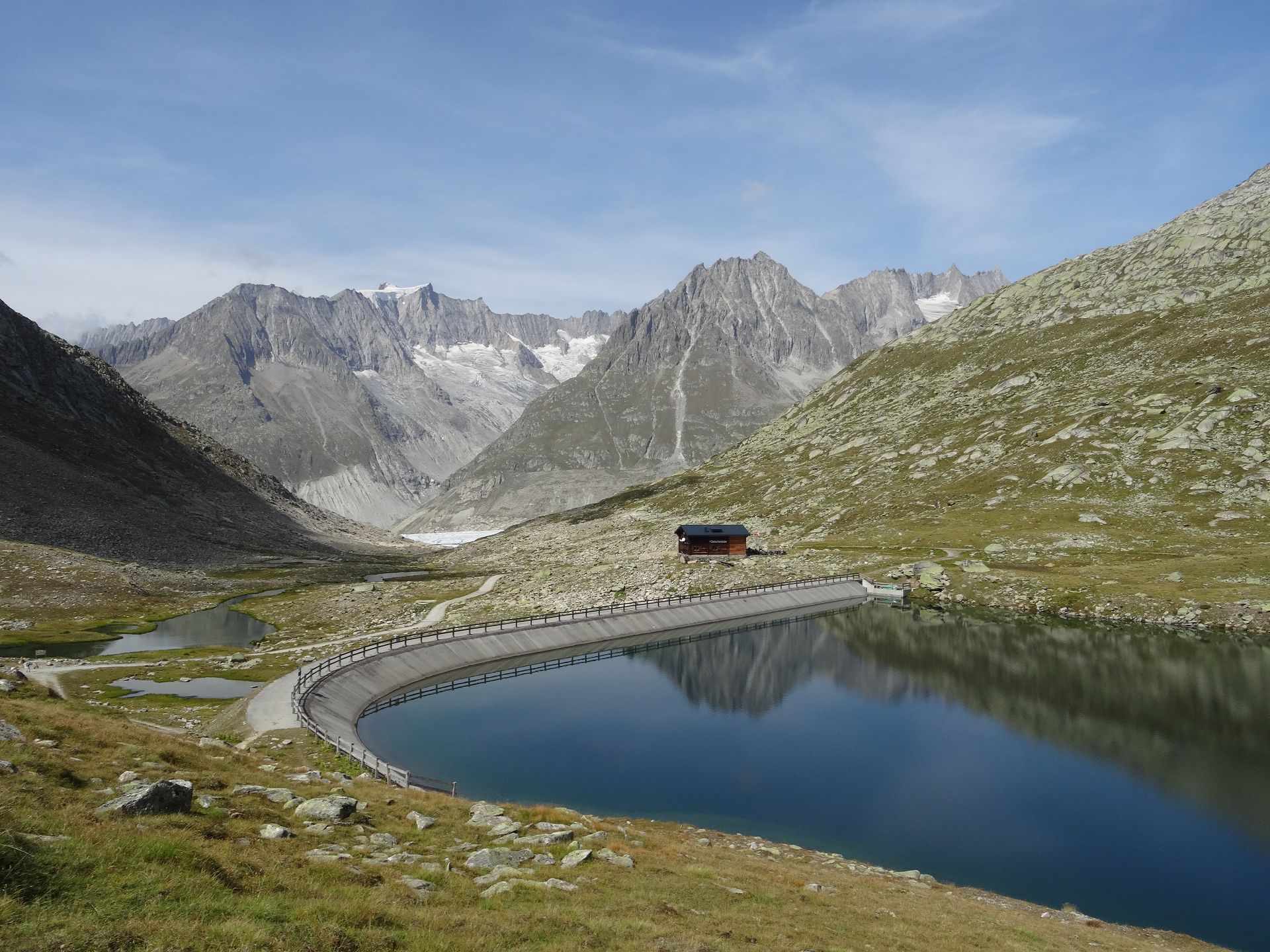 Marjela reservoir, Aletsch Glacier